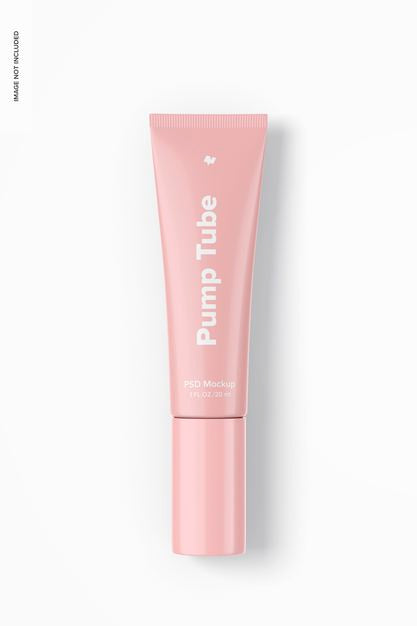 Free 1 Oz Pump Tube Mockup Psd