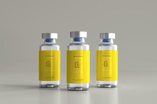 Free 10Ml Vial Bottle Mock Up Psd