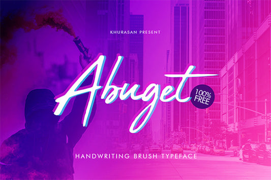 Free Abuget Script Font