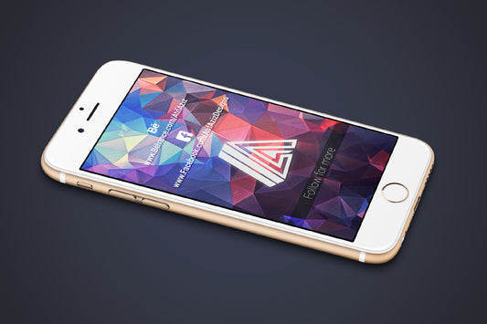 Free 7 x White PSD iPhone Mockups