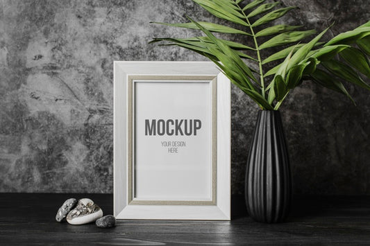 Free Assortment With Mock-Up Frame Indoors Psd